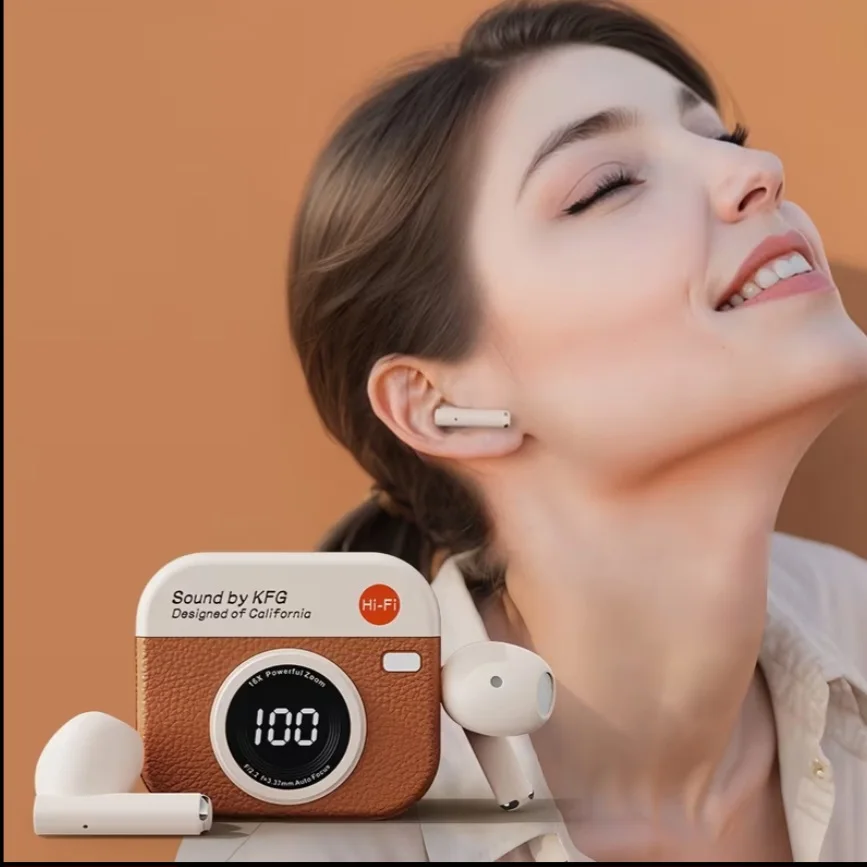 New Camera Style BlueTooth Earphones